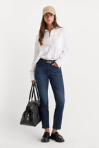 GOOD PETITE STRAIGHT JEANS ATLAS BLUE