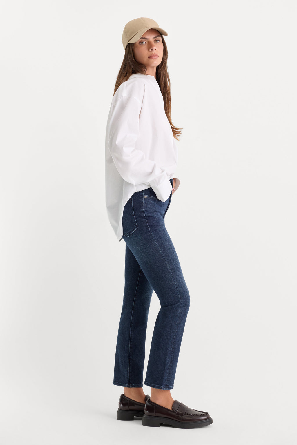 GOOD PETITE STRAIGHT JEANS ATLAS BLUE